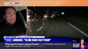 "Je me suis fait très peur": notre reporter Cédric Faiche raconte les conditions difficiles sur les routes à l'ouest d'Amiens en raison du verglas 