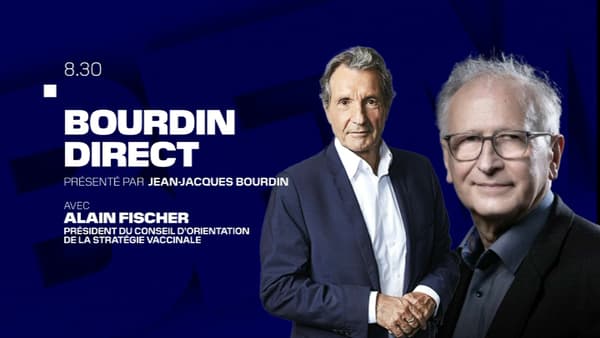 Le "monsieur vaccin" du gouvernement, Alain Fischer, est l'invité de Jean-Jacques Bourdin sur BFMTV-RMC, le 8 janvier 2021.