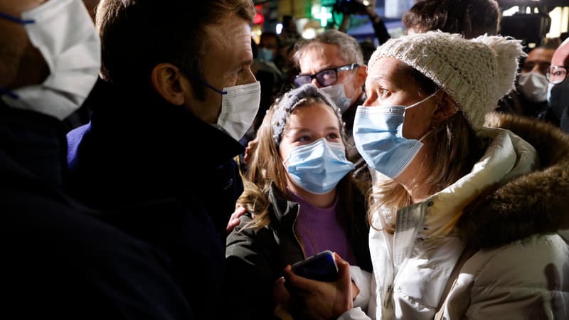 Emmanuel Macron à Vichy (Allier), le 8 décembre 2021