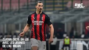 Zlatan dicte sa loi avec les jeunes de l'AC Milan