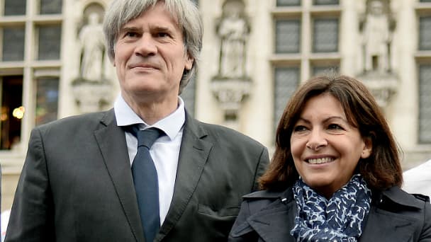 Stéphane Le Foll au côté d'Anne Hidalgo, lors de la semaine du goût en 2014 à Paris