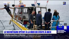 Le secrétaire d'État à la mer, Hervé Berville, en déplacement à Nice
