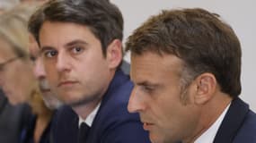 Emmanuel Macron et Gabriel Attal, le 17 mai 2024