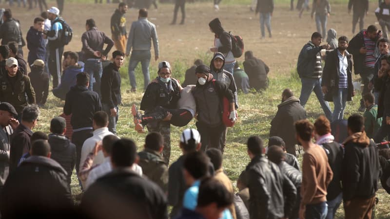 Des palestiniens dans la bande de Gaza il y a une semaine