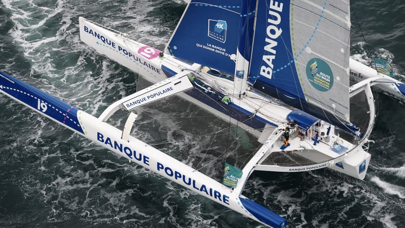 Loïck Peyron sur Banque Populaire VII