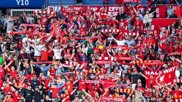 Les supporters de Liverpool lors de la finale de la Ligue des champions face au Real Madrid, le 28 mai 2022.