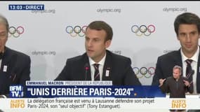 JO 2024: "C’est un sujet de moral", pour Emmanuel Macron