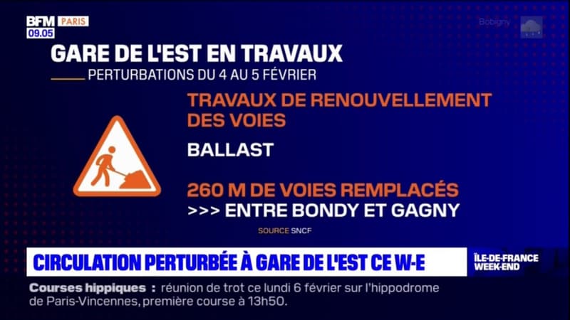Paris: la circulation des trains très perturbée à la Gare de l'Est ce week-end