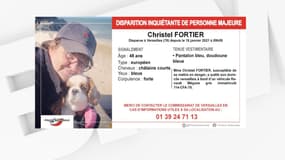Christel Fortier a été vue pour la dernière fois le 18 janvier à Versailles.