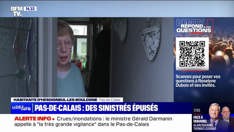 Pas-de-Calais: l'épuisement des sinistrés face à des inondations qui durent