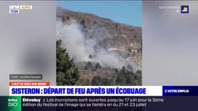 Sisteron: important feu de broussaille après un écobuage