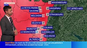 Météo Alsace: un ciel voilé et jusqu'à 33°C à Mulhouse avant des orages, l'Alsace en vigilance orange ce lundi soir