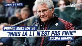 Lorient 2-3 Metz: "On est 9e mais il y a un problème..." Boloni reste humble