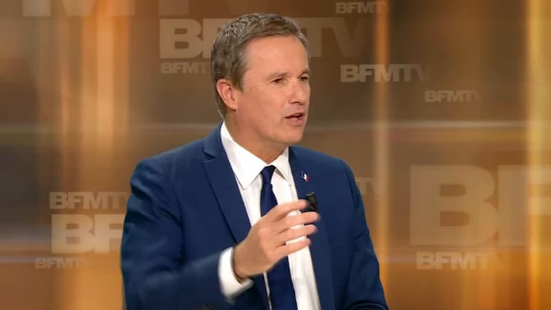 Nicolas Dupont-Aignan sur notre plateau.