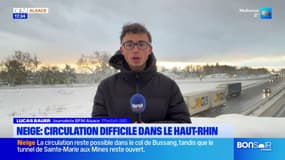Haut-Rhin: circulation difficile en raison de la neige et du verglas