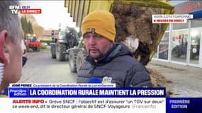 José Perez (co-président de la Coordination Rurale du Lot-et-Garonne): "On vise les banques, car on a demandé des mesures de trésorerie directes et que rien n'a été fait"