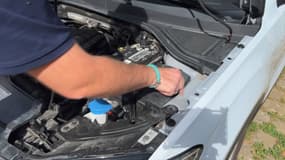Moteur d'une voiture (illustration)