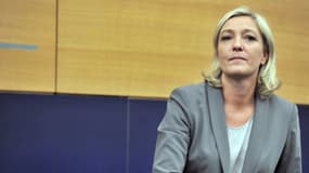 Marine Le Pen au Parlement européen.