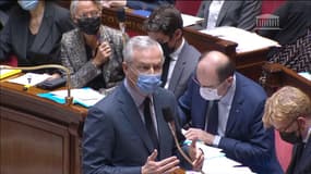 Bruno Le Maire devant les députés, le 7 décembre 2021