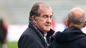 Le président du Paris FC, Pierre Ferracci, pendant un match de Ligue 2 en octobre 2024