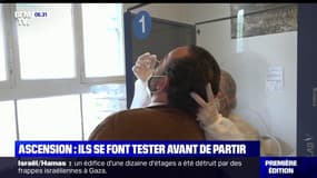 Ils se font tester avant de partir pour le week-end de l'Ascension