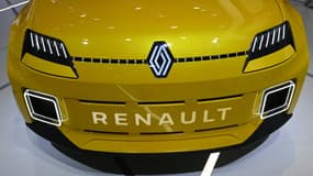 La nouvelle Renault R5 présentée au Salon automobile de Munich, en Allemagne, le 7 septembre 2021