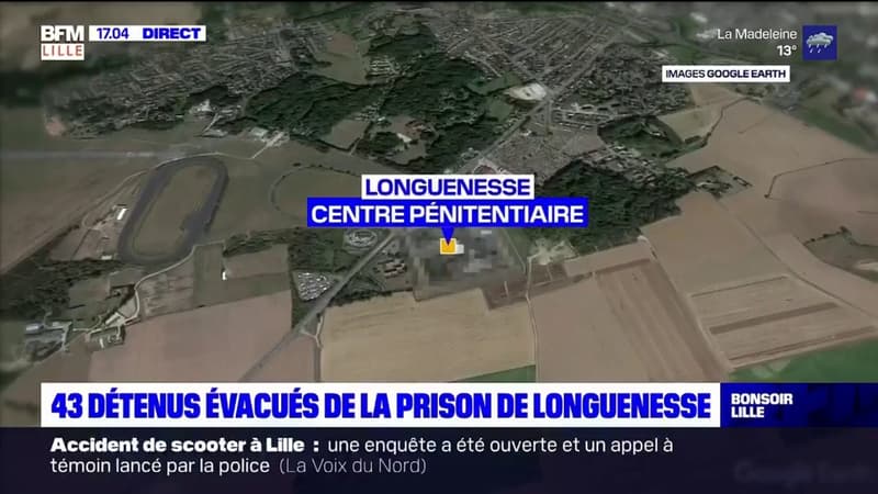 Longuenesse: 43 détenus évacués du centre pénitentiaire ce mardi matin
