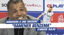 OL : "Ramener Benzema, la première mission d'Anderson" s'amuse Aulas