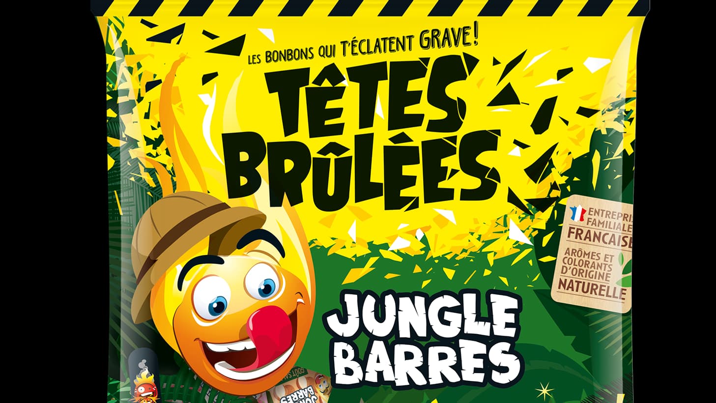 Des bonbons de la marque "Têtes brûlées".