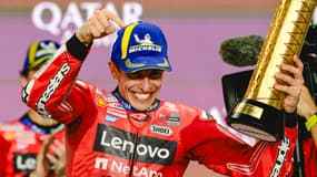 Marc Marquez remporte le GP du Qatar, le 13 avril 2025.