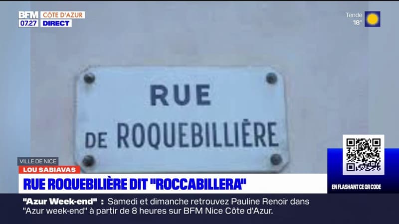 Lou Sabiavas: la rue de Roquebillière dit Roccabillera