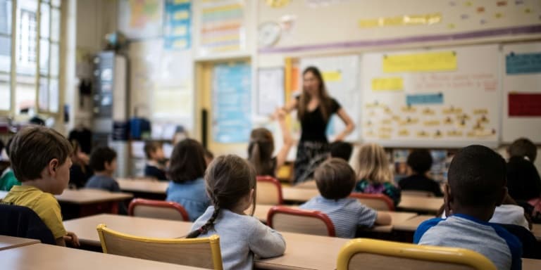 Une salle de classe dans une école élémentaire à Paris, le 2 septembre 2019 (photo d'illustration)