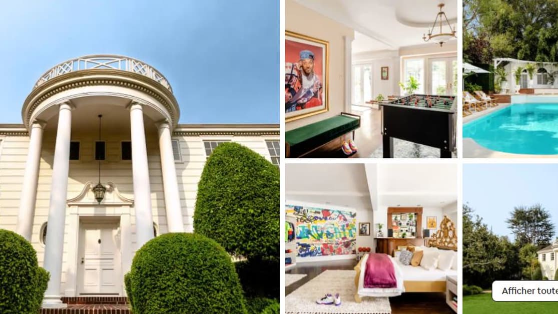 La maison, dont on voit le perron dans la série des années 1990, "Le Prince de Bel-Air", est à louer sur Airbnb. La maison, dont on voit le perron dans la série des années 1990, "Le Prince de Bel-Air", est à louer sur Airbnb.