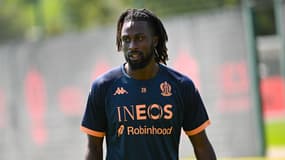 Evann Guessand lors d'un amical de Nice en juillet 2025