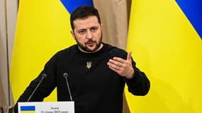 Le président ukrainien Volodymyr Zelensky à Lviv.