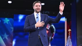 Le vice-président J.D. Vance à la convention des conservateurs CPAC à Oxon Hill le 20 février 2025