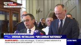 Trafic de drogues: Bruno Retailleau assure que "47 tonnes de cocaïne" ont été saisies en France en 2024