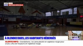 Inondations dans le Pas-de-Calais: à Blendecques, certains habitants évacués de leur domicile hébergés dans une salle polyvalente