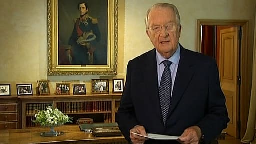 Albert II lors de son allocution, mercredi 3 juillet.