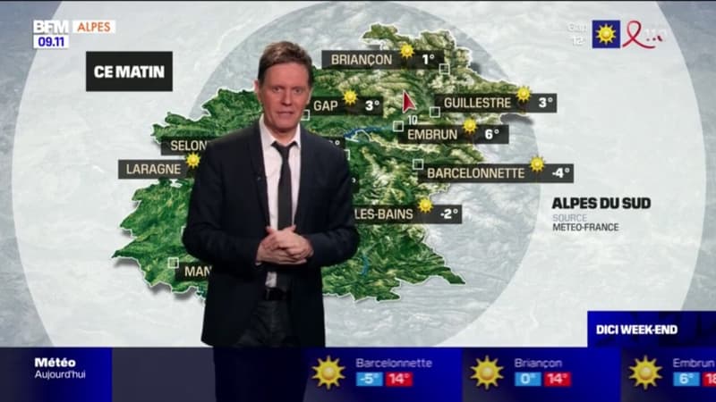 Météo Alpes du Sud: un samedi largement ensoleillé et assez doux, jusqu'à 19 degrés à Digne-les-Bains