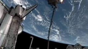 Le module russe Rasswet ("aurore" en russe). Des astronautes de la Nasa ont attaché mardi ce module russe de recherche et d'arrimage à la Station spatiale internationale (ISS), complétant ainsi le projet de 100 milliards d'euros auquel participent seize p
