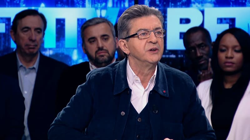 Jean-Luc Mélenchon sur BFMTV, le 12 février.