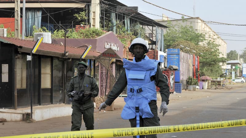 Le restaurant La Terrasse, où a eu lieu l'attentat, à Bamako, le 7 mars 2015