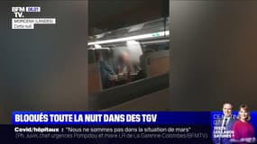 Des voyageurs se retrouvent bloqués toute la nuit dans des TGV