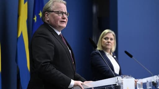 Le ministre suédois de la Défense, Peter Hultqvist, le 27 février 2022