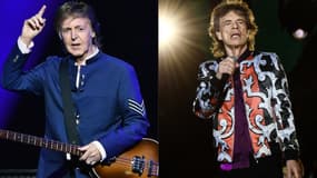 Paul McCartney et Mick Jagger