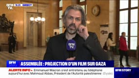 Film sur Gaza diffusé à l'Assemblée: Aymeric Caron (apparenté LFI) dénonce un "désintérêt d'une grande part des députés", qui "majoritairement expriment un soutien inconditionnel à Israël depuis le 7 octobre"
