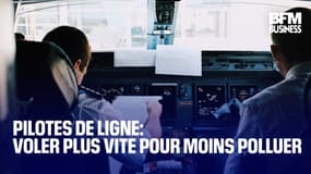 Pilotes de ligne : voler plus vite pour moins polluer 