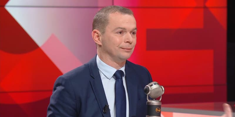 Le ministre du Travail Olivier Dussopt, le 27 janvier sur BFMTV.