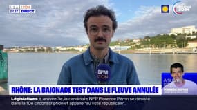 Rhône: la baignade test dans le fleuve annulée